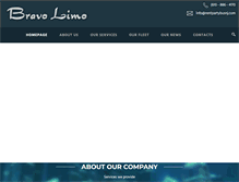 Tablet Screenshot of bravo-limo.com